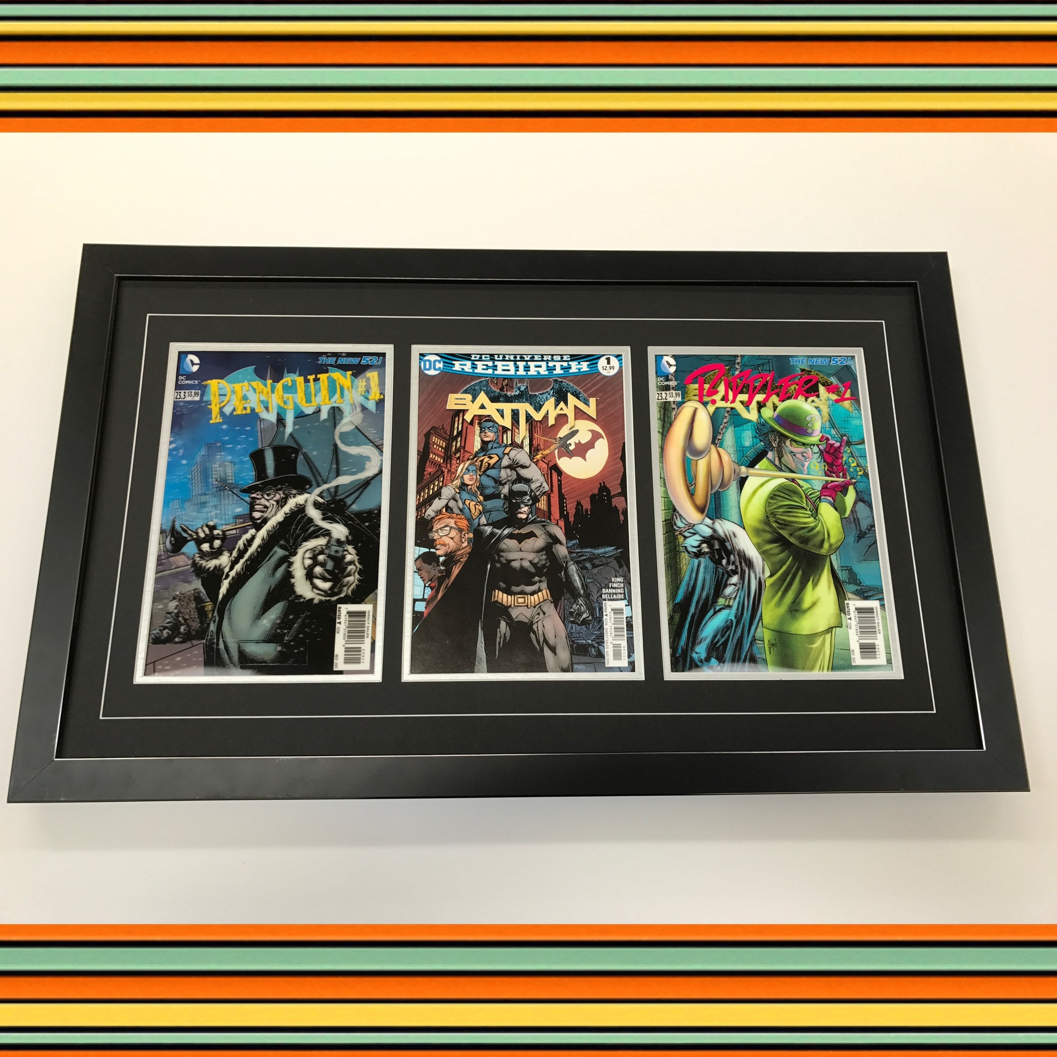 Changeable Three Comic Display Frame. Safe Secure Way to Display Comics