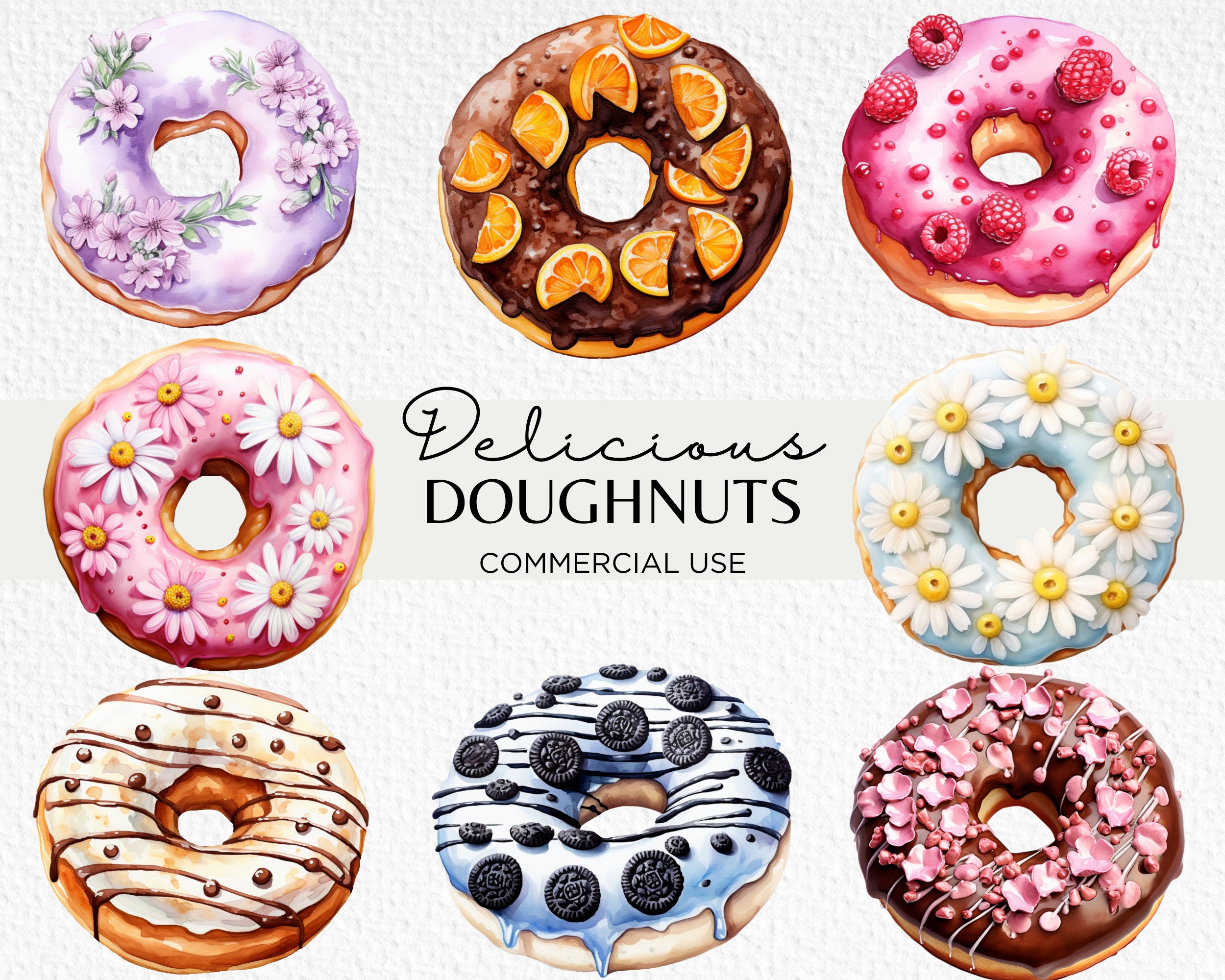 Kawaii donuts - Etsy Schweiz, image size:2500x2000