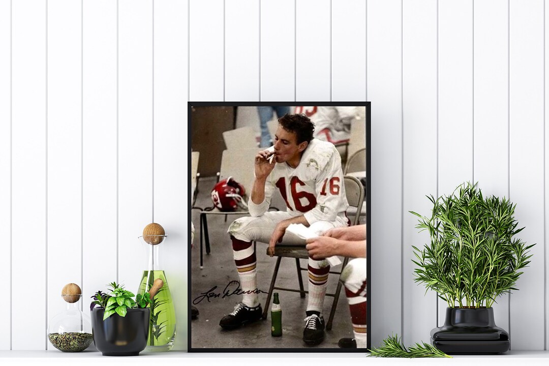 Len Dawson Smoking Inspired Poster Limited Len Dawson Poster - Etsy