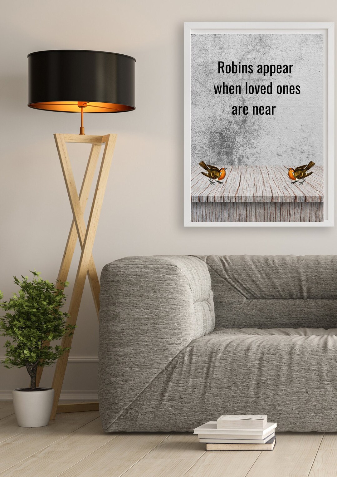 Robins Christmas Printable Print at Home A4 A5 Bundle Etsy