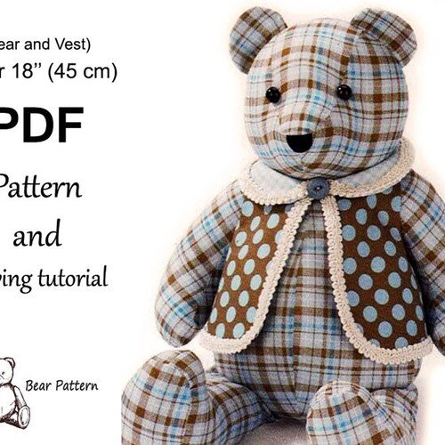 Simplicity Easy Memory Bear Pdf A2115 Rare Pattern - Etsy Canada