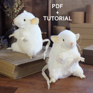 Easy Pattern Mice Sewing Pattern Mouse Mice Pattern Mouse Stuffed Doll Pattern And Tutorial Mouse Pattern Stuffed Animal Pattern Simple