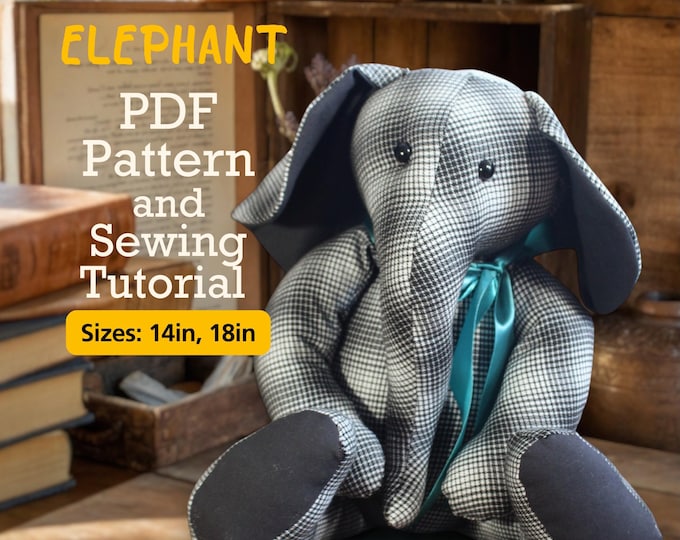 Memory Elephant Pattern Free Memory Elephant - Etsy