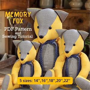 Memory Fox Sewing Pattern: Keepsake Bear Tutorial (PDF)