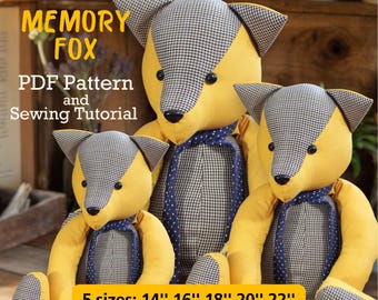 Memory Fox Schnittmuster: Erinnerungsstück Bär Anleitung (PDF)