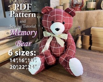 Memory Bear Schnittmuster: PDF Schnittmuster