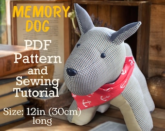 Memory Dog-Schnittmuster: 12-Zoll-Andenken-Bär (PDF-Muster)