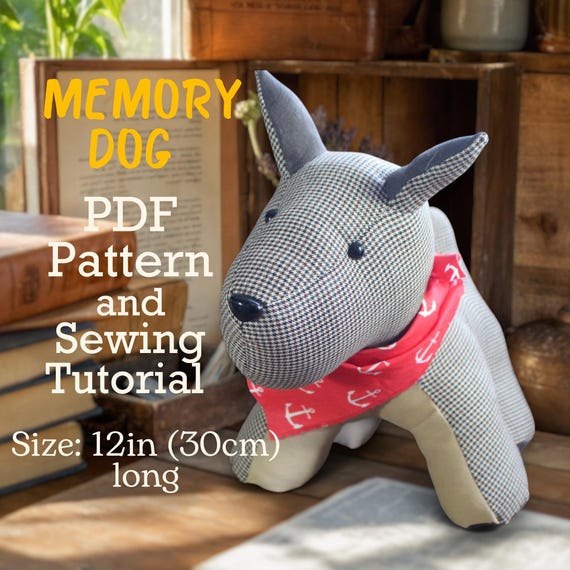 メモリードッグの縫製パターン：12インチの記念クマ（PDFパターン