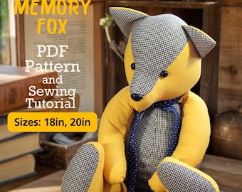 Fox Memory Bär Schnittmuster: 18" Easy Anleitung (PDF)