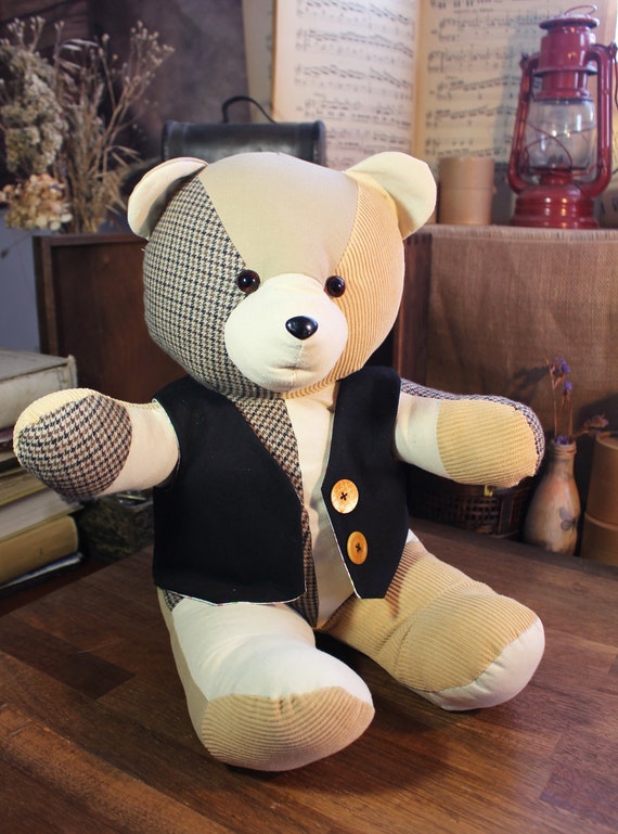 クマのベスト 14 インチ クマの服 縫製パターン シンプルな