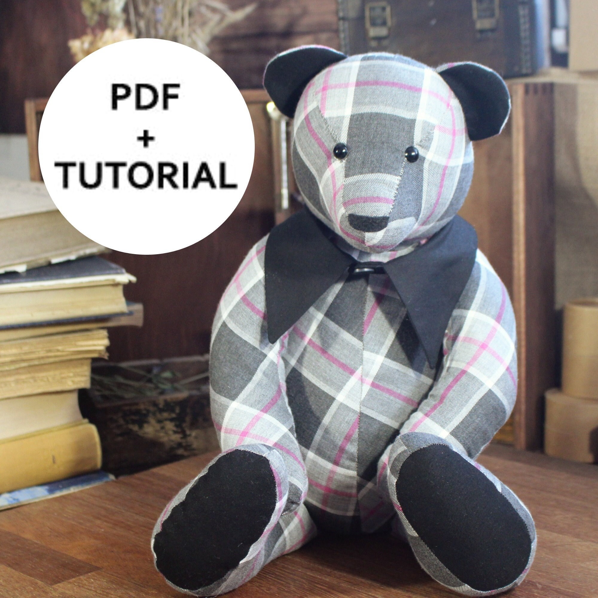 🌸 EASY 🌸 Beginners Memory Teddy Bear Plush PDF Sewing Patterns 🖨️ –  Aloha Sewing Company