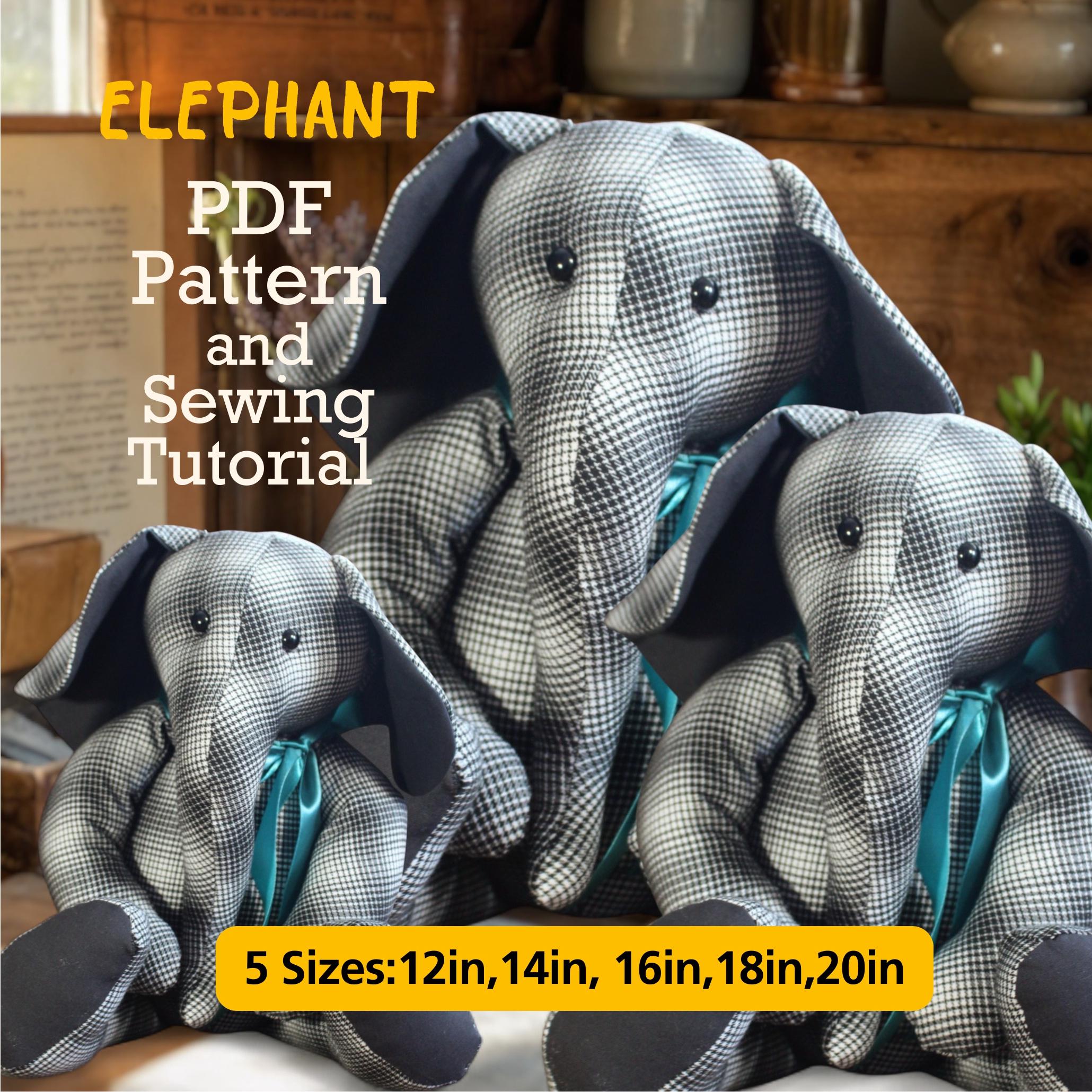 Memory Elephant Pattern Free Memory Elephant Sewing Pattern: Keepsake Bear Tutorial (PDF Pattern ...