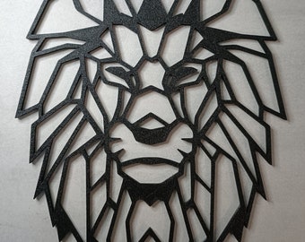 Décoration murale Origami géométrie Lion