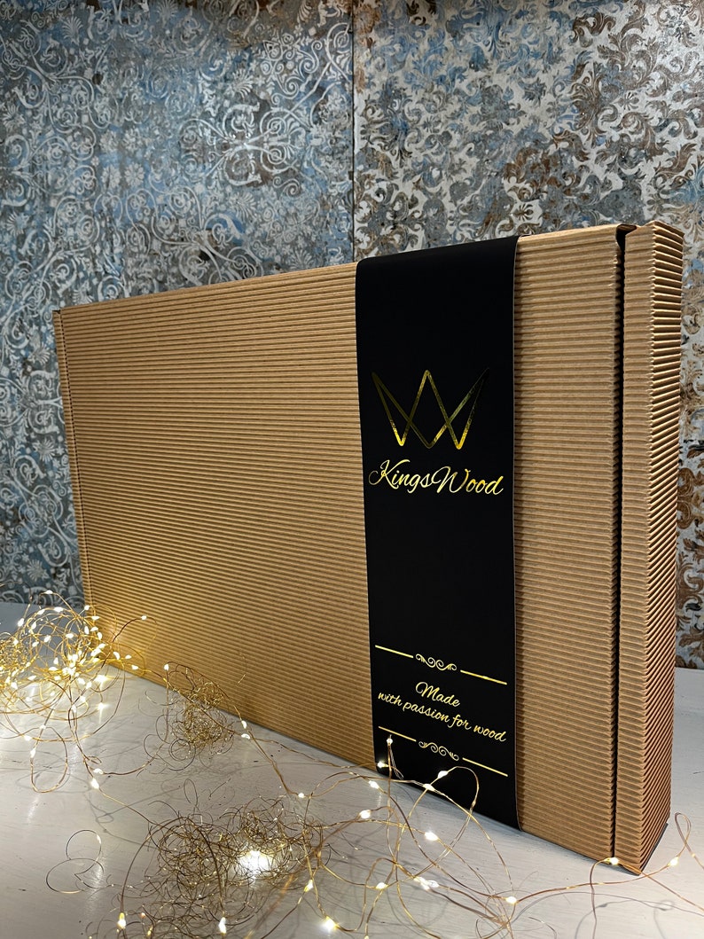 SONDERANGEBOT 45x30x4 cm Doppelseitiges Brett Schneidebrett aus Massivholz Servierbrett Weihnachtsgeschenk zdjęcie 8
