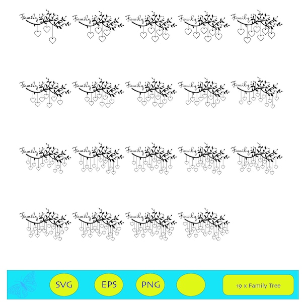 Family Tree  svg / eps / png , 19 family tree tree of life svg