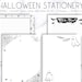 Printable Halloween Stationery, Printable Writing Paper, Spooky ...