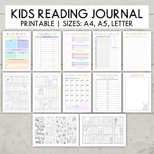 Reading Journal Stickers, Reading Format Journal Sticker, Physical