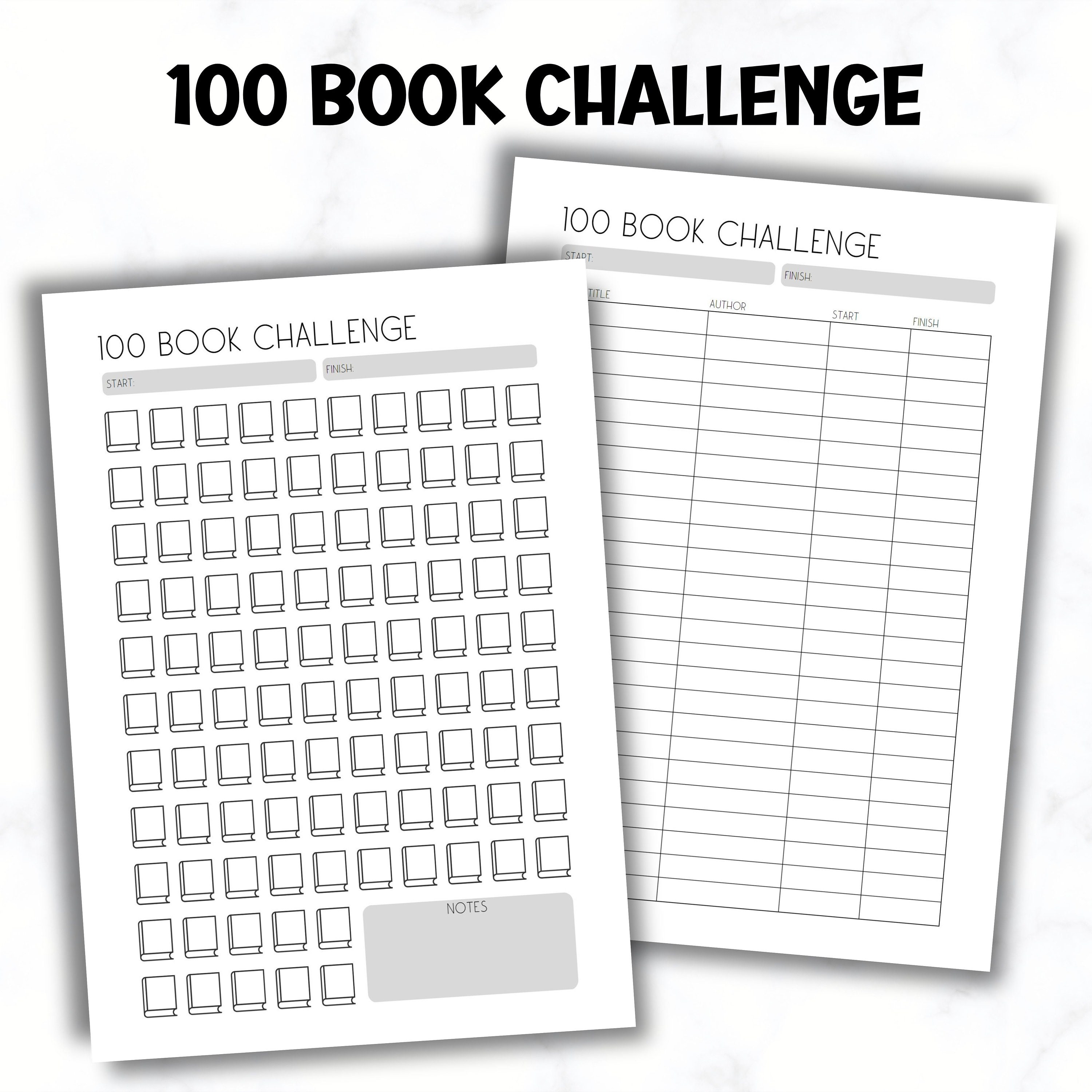 100-books-challenge-printable-reading-log-book-tracker-etsy-100
