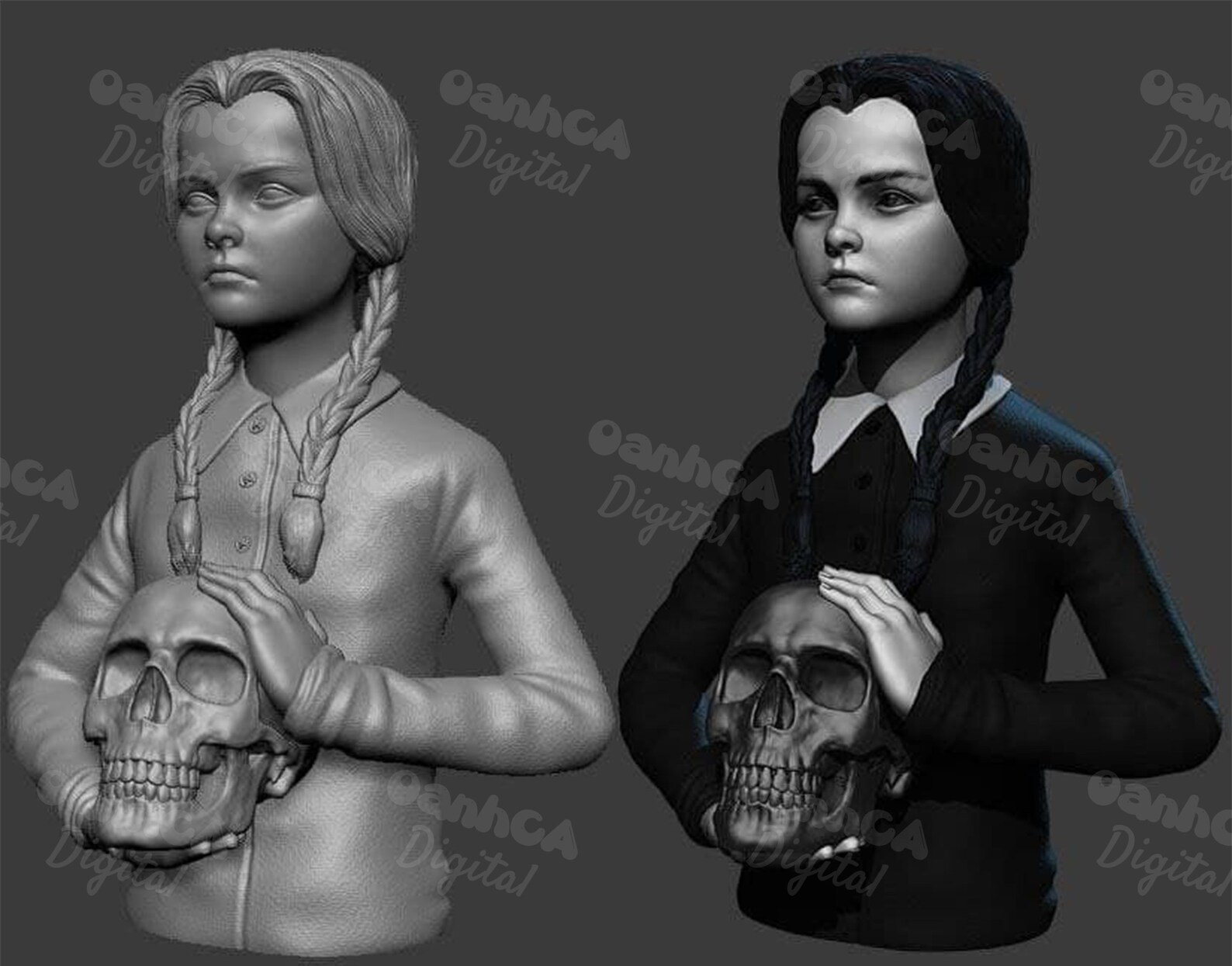 Wednesday Addams Addams Family Values 3D Prints STL File Etsy