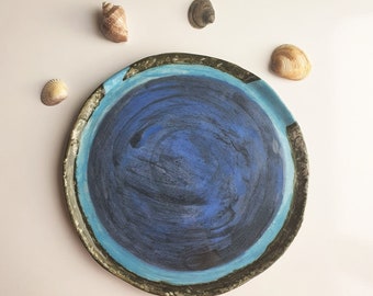 Handmade Ceramic Plate | Mariana Trench