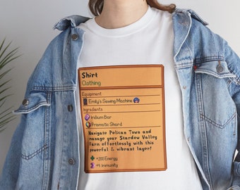 Maglietta Stardew Valley, regalo Stardew Valley / Gioco Stardew Valley, maglietta Stardew, maglietta videogioco, maglietta unisex per gamer, regalo Stardew per gamer
