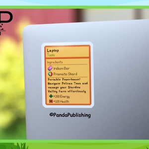 Stardew Valley Sticker Laptop | Stardew Valley gift, Stardew Valley Art, Die-cut vinyl for laptop, Pixel art gift, Stardew Valley Decal