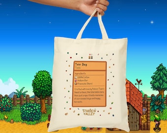 Stardew Valley draagtas | Stardew Valley Gift, Stardew Valley Verjaardagscadeau, Stardew Valley Merch, Stardew Valley Bag, Stardew Canvas Bags