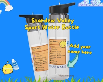 Butelka na wodę Stardew Valley | Spersonalizowany prezent Stardew Valley, Spersonalizowane prezenty Stardew Valley, Butelka na wodę Kensington Tritan™ Sport, 20 uncji