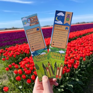 Stardew Valley Bookmark | Stardew Valley Birthday Gift, Cozy Gaming Bookmark, Stardew Valley Gifts, Stardew Book, Stardew Valley Stationary