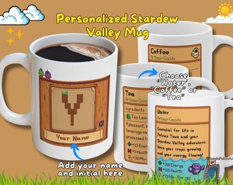 Stardew Valley Personalized Mug | Customized Stardew Valley Gift, Custom Stardew Coffee mug, stardew valley tea cup, stardew valley tea mug