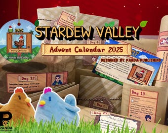 Stardew Valley-adventskalender - 12 of 24 dagen Stardew-kerstcadeaus | Aangepaste Stardew Valley-cadeaus | Pre-order voor verzending in november