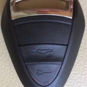 Porsche 2 Button Key Case Blank to Upgrade to Gen 2 Key for Porsche 997 911 Carrera Boxster Cayman 986 987