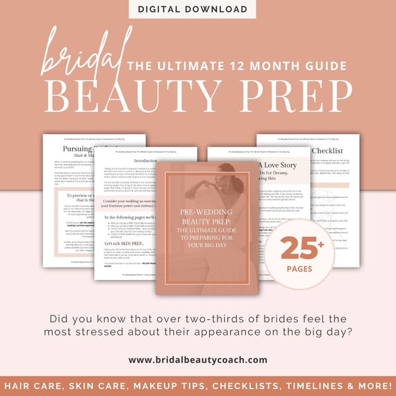 Wedding Hair And Skin Prep Timeline: 12 Months to the Big Day 
