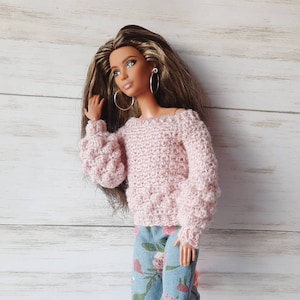 Crochet barbie sweater new arrivals