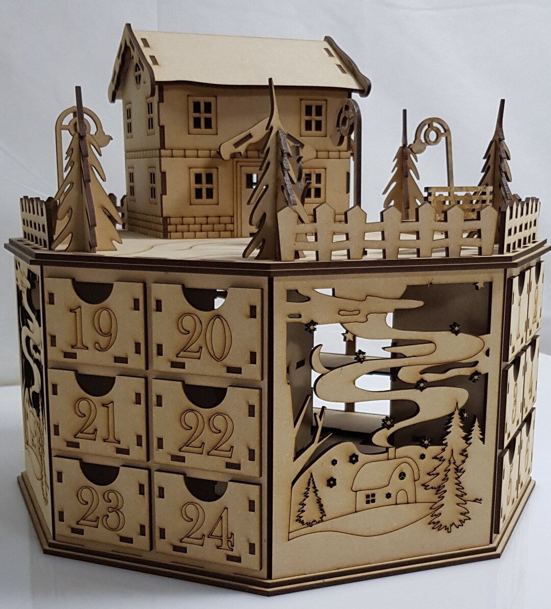 Snowman's Grotto Advent Calendar Etsy