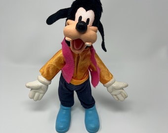 Vintage 1960s Goofy Bendykins Rubber Foam Soft Disney Toy