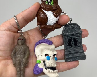 Vintage 90s Goosebumps Keyrings Set Of Four