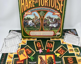 Vintage 1970s Hare And Tortoise Race Strategy Board Game By Intellect UK