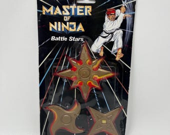Vintage Master of Ninja Battle Stars Toy Set 1980s