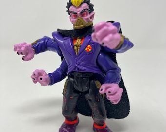 Toxic Crusaders Dr Killemoth Action Figure With Cape, Vintage 1990s