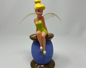 Vintage 90s Tinkerbell Money Box Coin Bank Disney Peter Pan