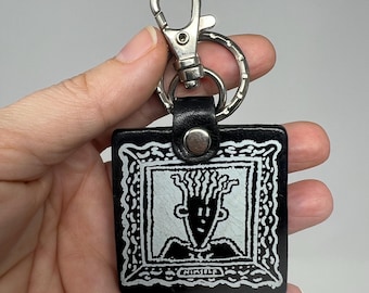Fido Dido 7UP Drink Keyring Vintage 1980s