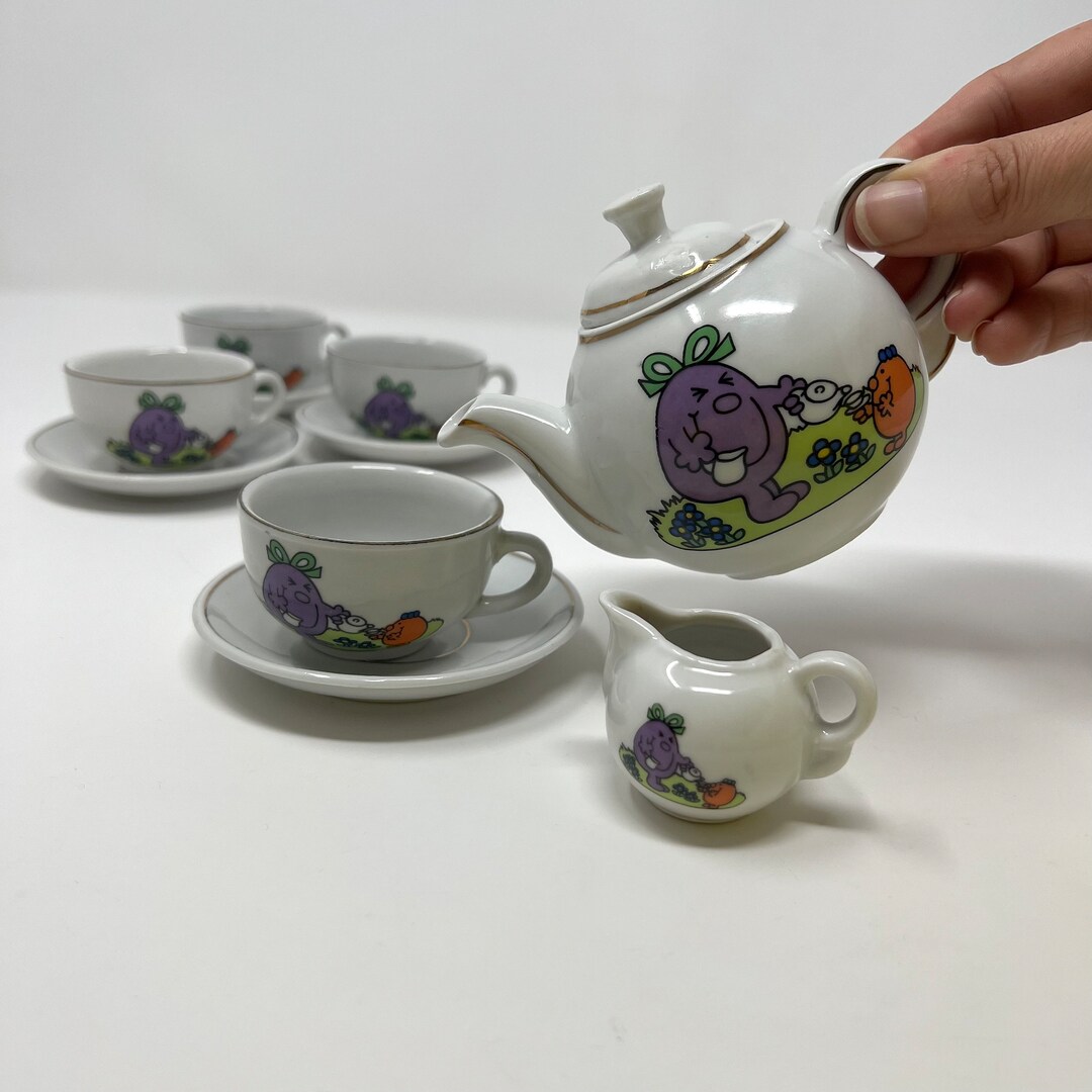 Vintage Mr Men and Little Miss Children's China Tea Set Etsy