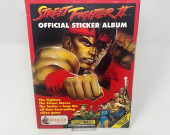 Street Fighter 2 Official Sticker Album Vintage 1992