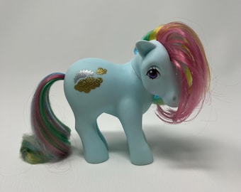 Vintage G1 Sunlight My Little Pony With Rainbow Hair 1983