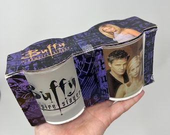 Vintage Buffy The Vampire Slayer Drinking Glasses Set Of Two