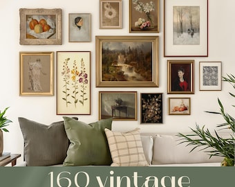 Vintage Wall Art Prints Mega Bundle: Curated Gallery Decor (Digital Download)
