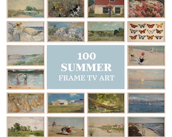 100 Summer TV Art Prints – Vintage Digital Download for Frame TV