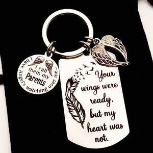 Personalised Memorial Keychain, Custom Remembrance Gift for Loss of Loved One , Sympathy gift, Bereavement keepsake, In memory keyring