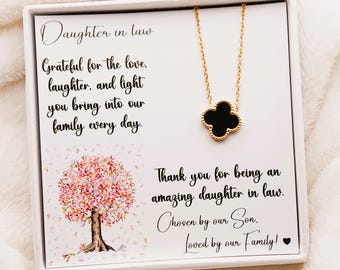 Daughter in Law Necklace, Gift for Son's Wife, Sentimental Gift